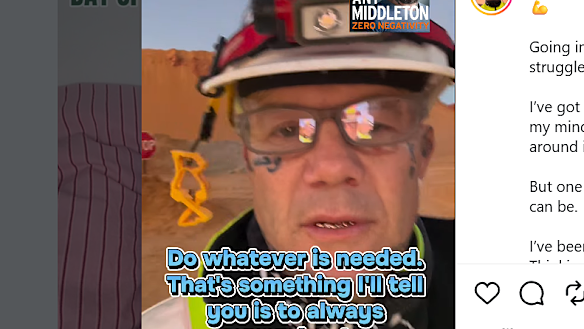 Grantham has been working in the mines as a truck driver while making videos about his past.