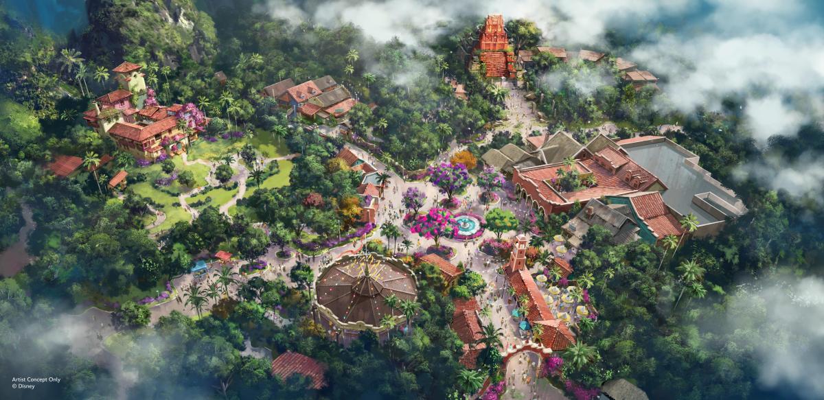 Concept art Disney World Tropical Americas Coco Indiana Jones