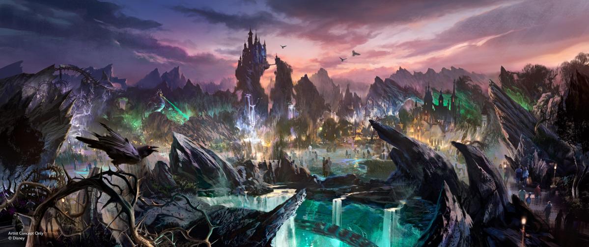 Concept art for Disney World Villains Land
