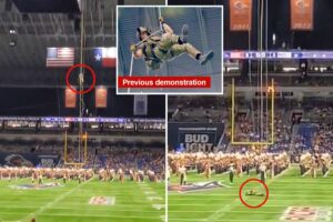 Air Force commando dies after falling from 170-foot rafters during fast-rope demonstration at UTSA game