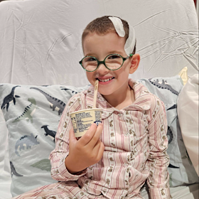 Riley Shawcross had two complex brain surgeries to help reduce her risk of stroke. 