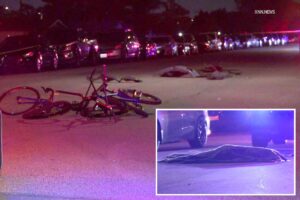 Horror as driver plows into 30-person bike ride, killing two and dragging victim for over a mile in California