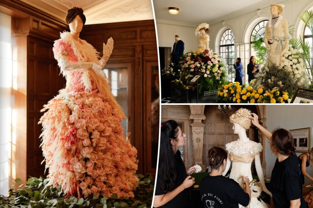 Look inside the lavish floral bash as HBO’s ‘The Gilded Age’ takes over Beverly Hills mansion