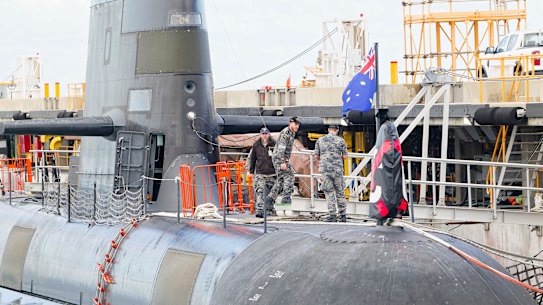 Submarines will pass through HMAS Stirling on Garden Island.