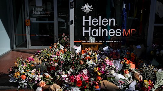 Helen Haines’ office in Wangaratta Thursday morning.