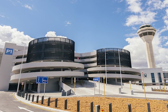The new six-storey car park where passengers will be dropped and picked up. 