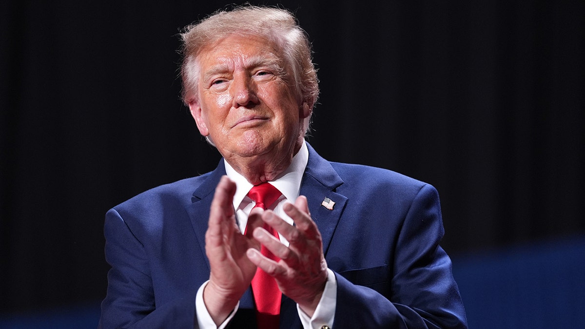 President Donald Trump at rally in Texas
