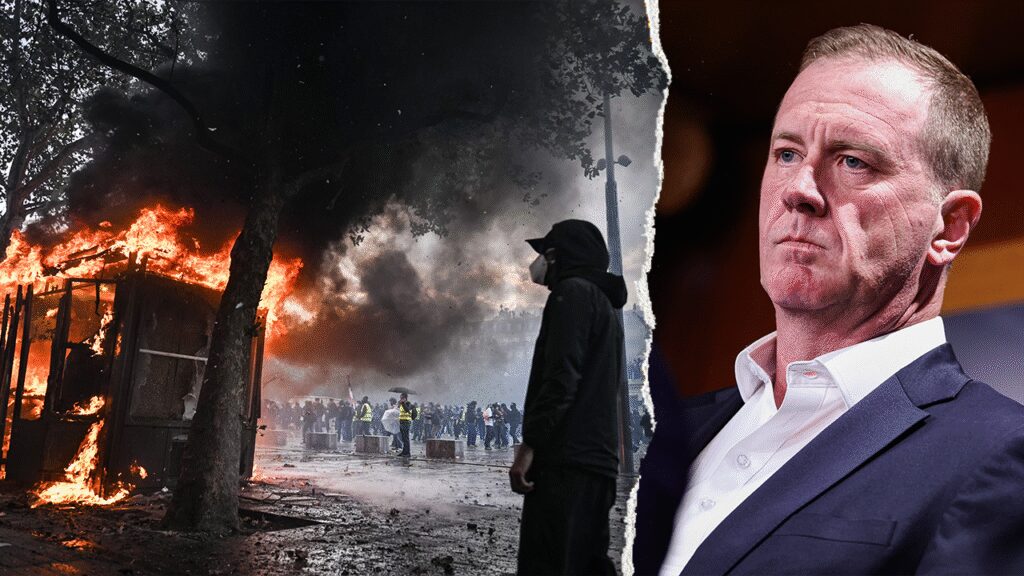 France in flames is preview of what 'DSA' Democrats want for US, senator warns