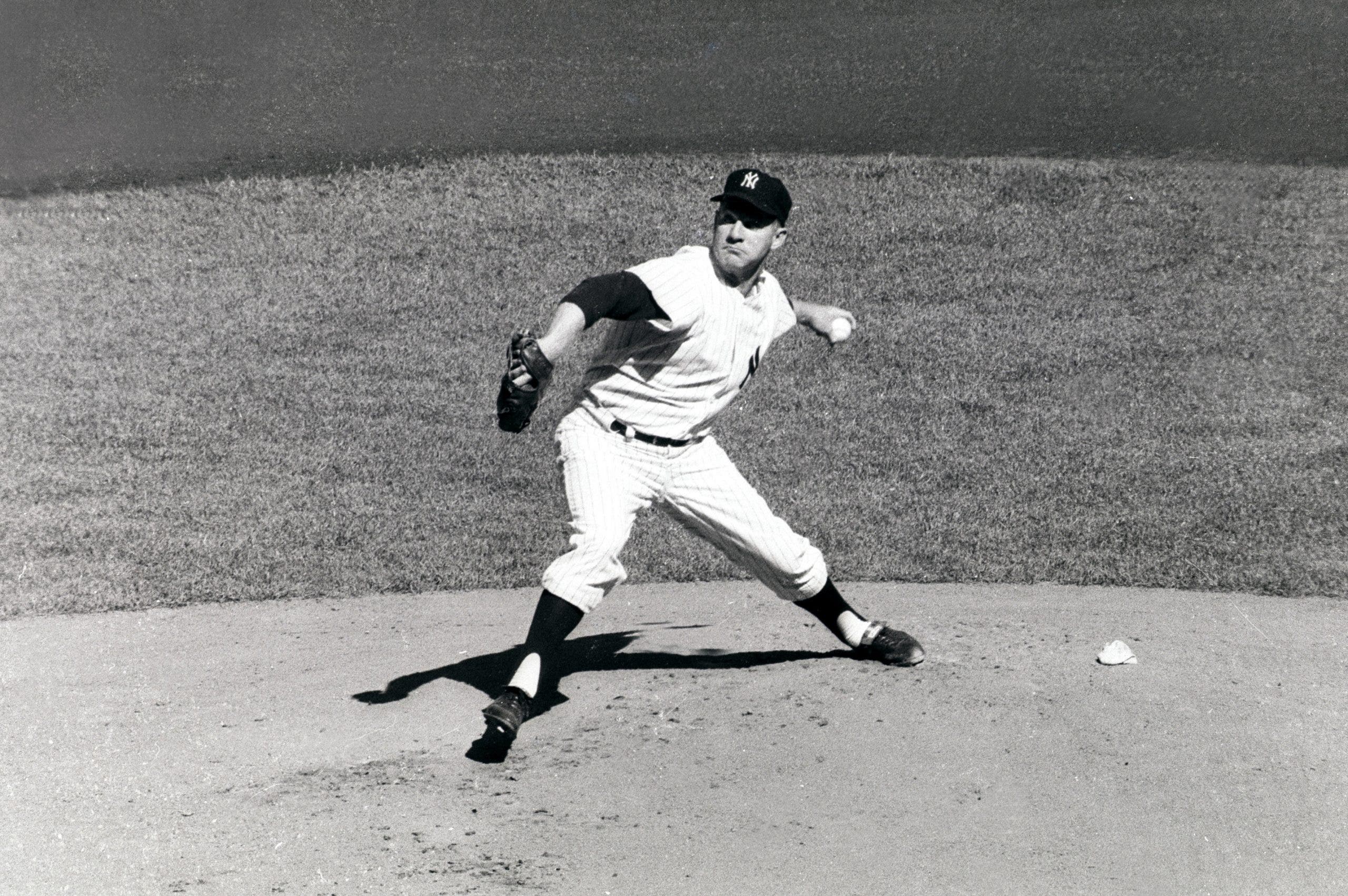 Whitey Ford and the Yankees reached the World Series in five consecutive years from 1960-64. (Photo by Herb Scharfman/Sports Imagery/Getty Images)