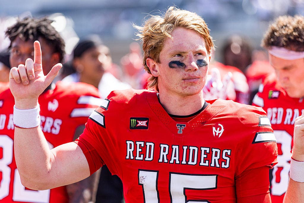 Texas Tech quarterback Will Hammond has thrown for 1,102 yards, five touchdowns and five interceptions. (Photo by John E. Moore III/Getty Images)