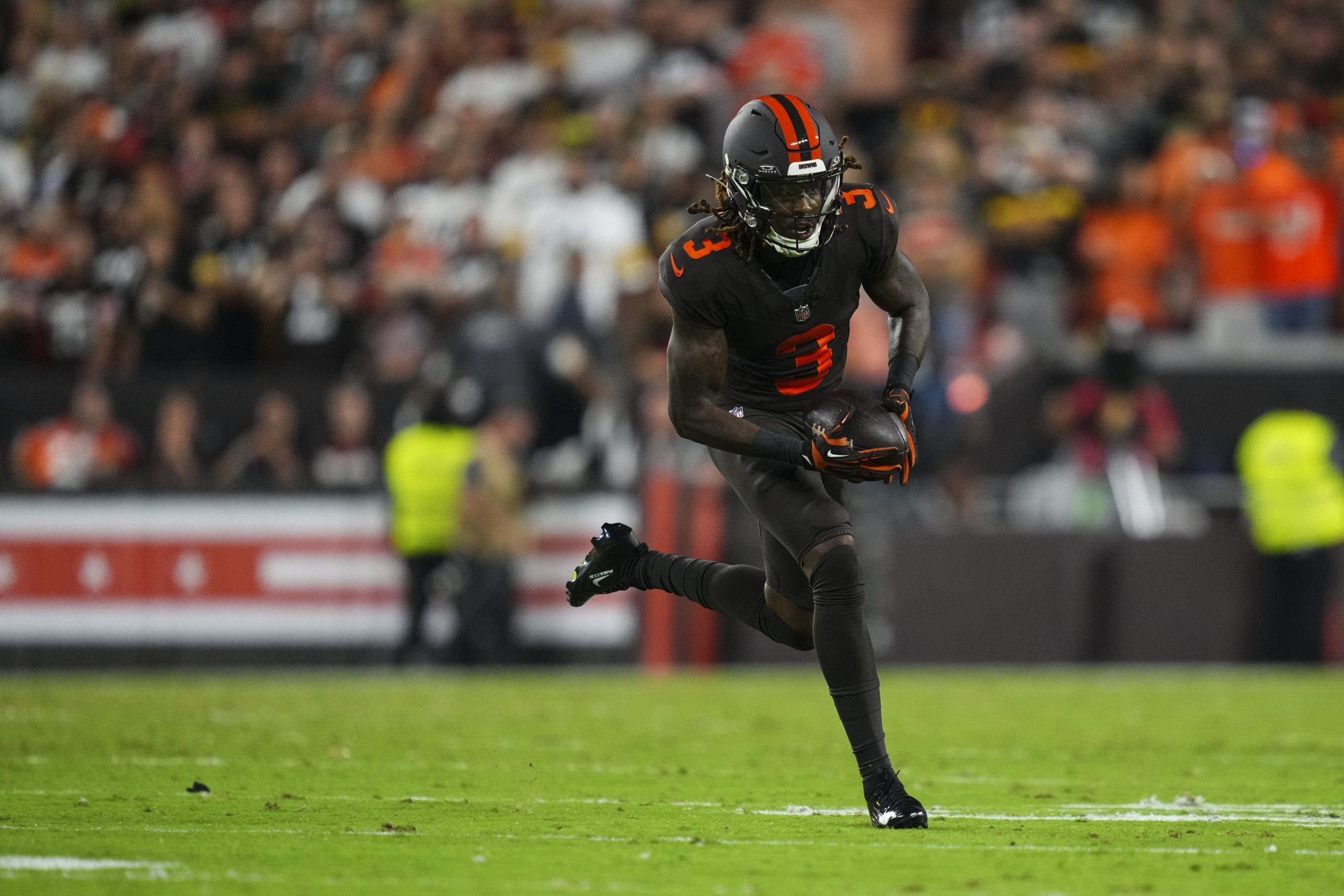 Jerry Jeudy might be the odd man out in Cleveland's wide receivers room. (Photo by Cooper Neill/Getty Images)