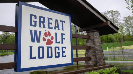Great Wolf Lodge horror as mom accused of killing husband and toddler inside hotel room