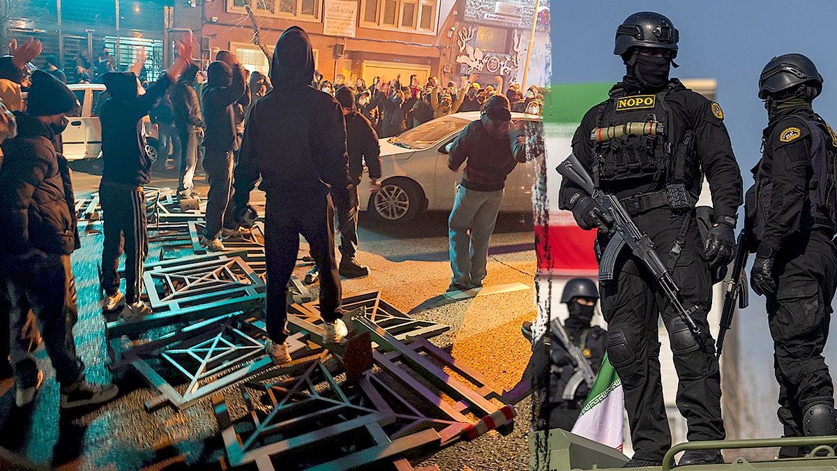 Iran protests and military