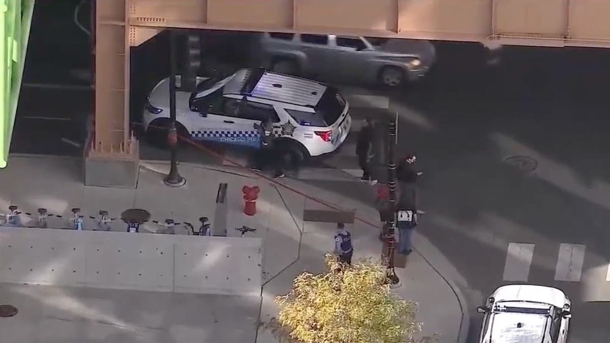 image shows Chicago police car