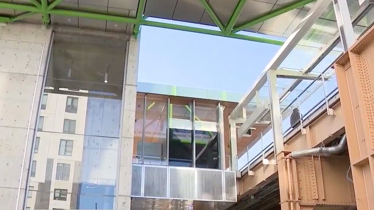 image shows transit station