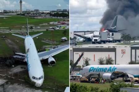 Federal report says pilots weren’t warned about wind before Amazon cargo plane crashed in Miami