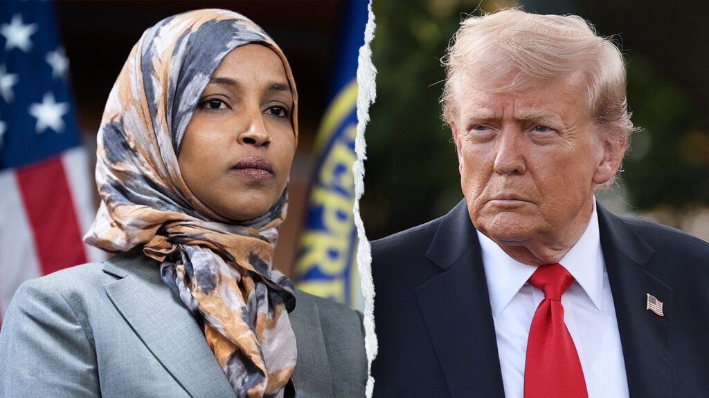 Trump says Ilhan Omar could go to jail or be deported, calls her ‘a disgrace to our country’