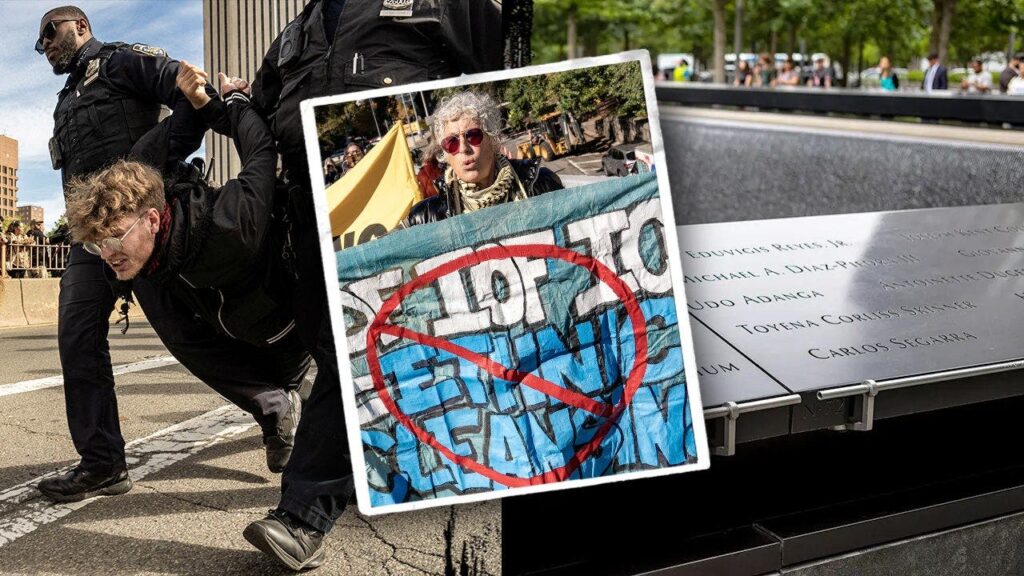 Radicals bring life in America's largest city to screeching halt and vandalize 9/11 Memorial