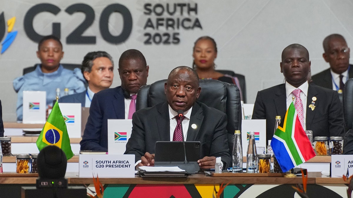 South African President Cyril Ramaphosa at the G20.