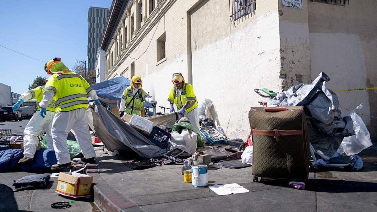 Authorities at Skid Row