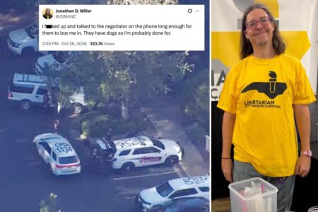 Unhinged NC state Senate candidate arrested after live-posting through police standoff: ‘I have 6 rounds and the high ground’
