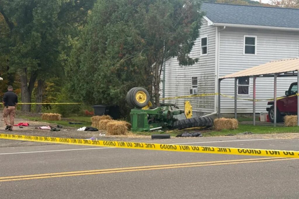 Out-of-control hayride tractor crashes, injuring 14 — including 3 critically — at upstate NY youth outing
