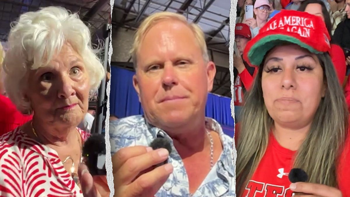 3 way split of Trump rally goers