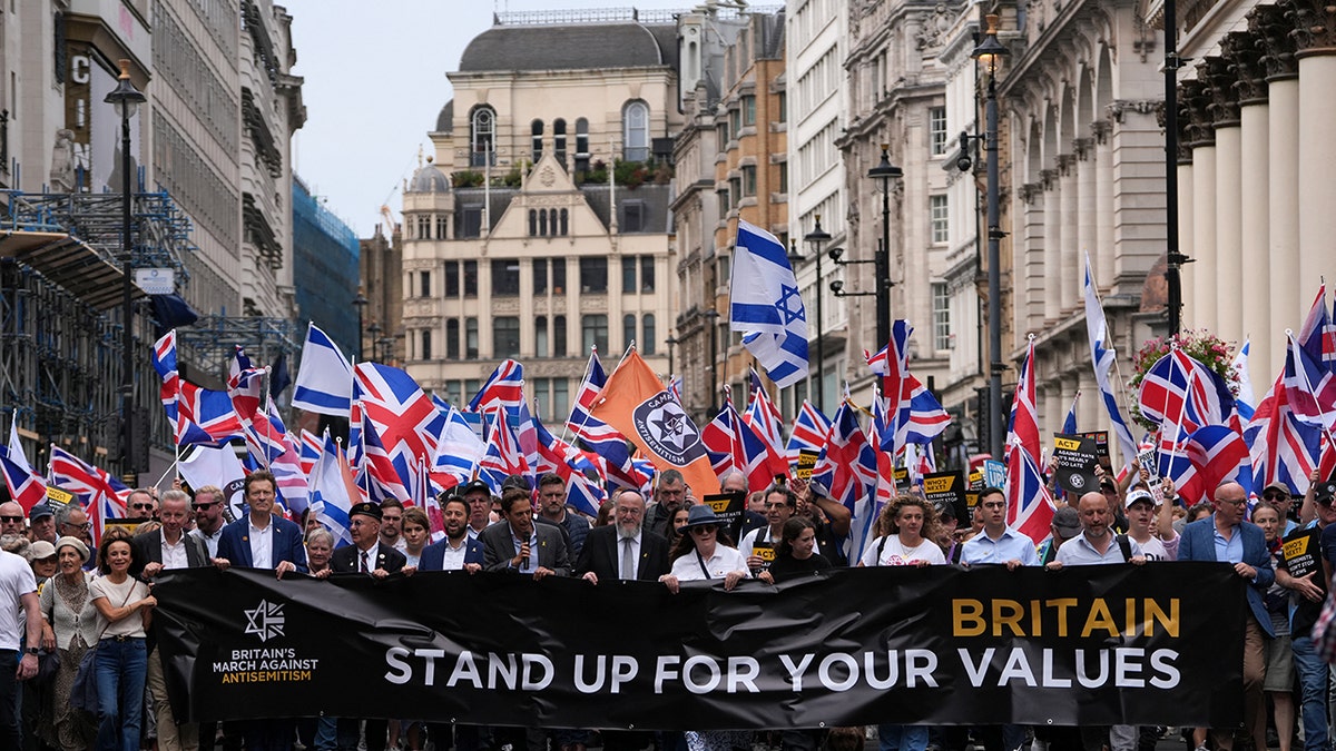UK march against antisemitism
